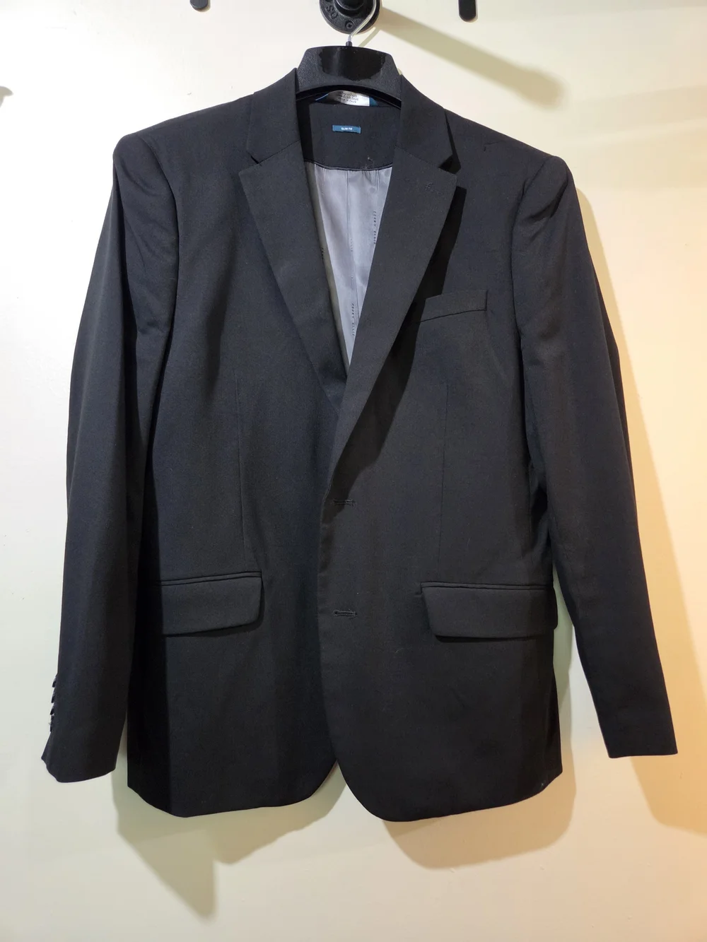 Perry Ellis Men's Black Sport Coat Blazer 42S